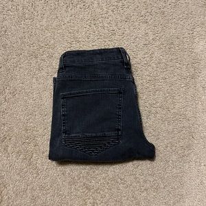 Black biker jeans